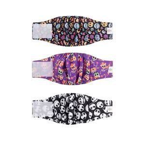 Halloween Male Dog Diapers Belly Bands 3 Pack Wraps Washable Doggie Pants
